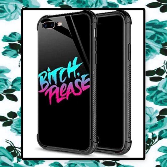 IPhone 7 Plus & 8 Plus "B;tch Please" Case and Matching Finger Ring Stand - Picture 2 of 13
